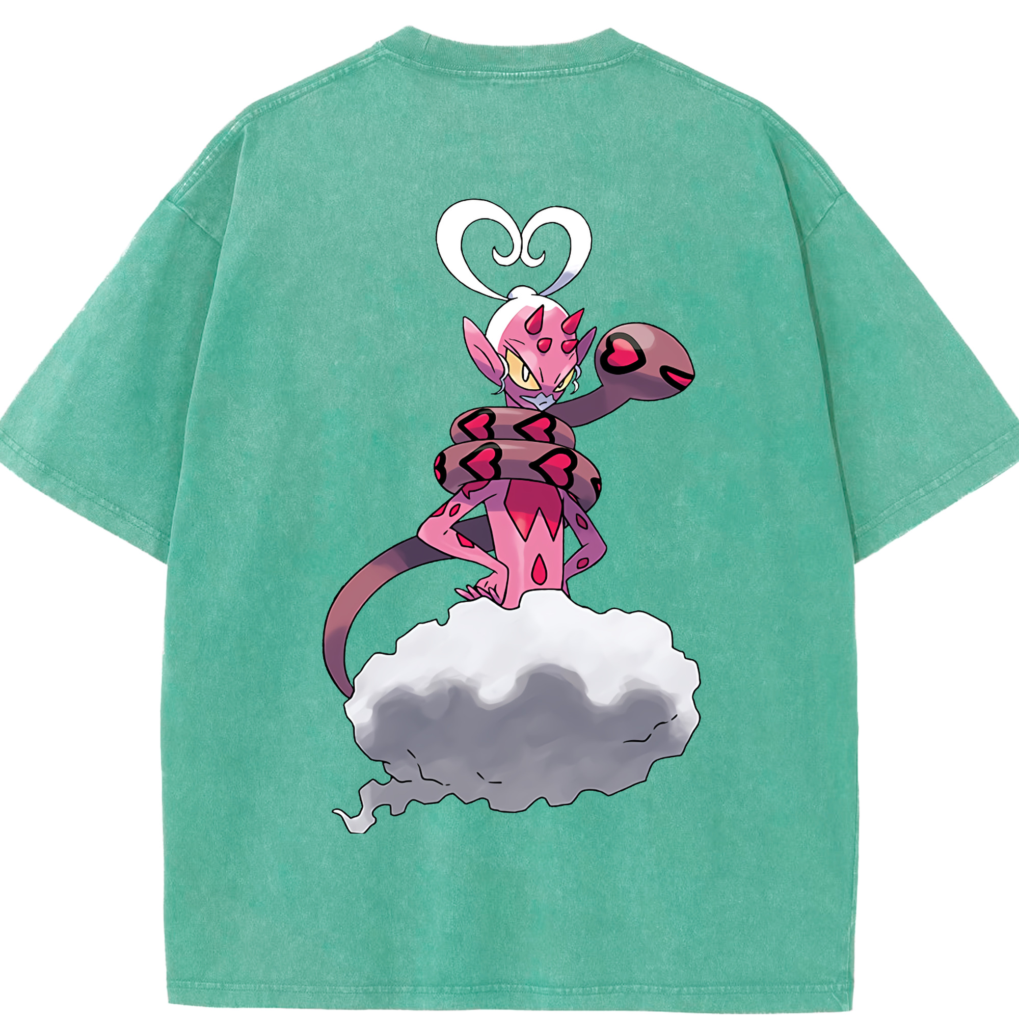 （画像用） ポケットモンスター Pokémon 綿100% ヴィンテージ風 半袖Tシャツ（背面プリント）